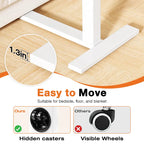 Mobile Vertical Rolling Laptop and Desktop Desk