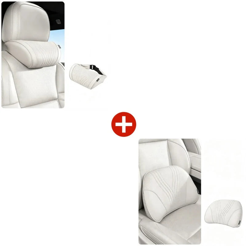 🚗💤 Relieve Driving Fatigue! Universal Memory Foam Car Headrest Neck Pillow, Ergonomic Support Auto Neck Cushion for Long Road Trips