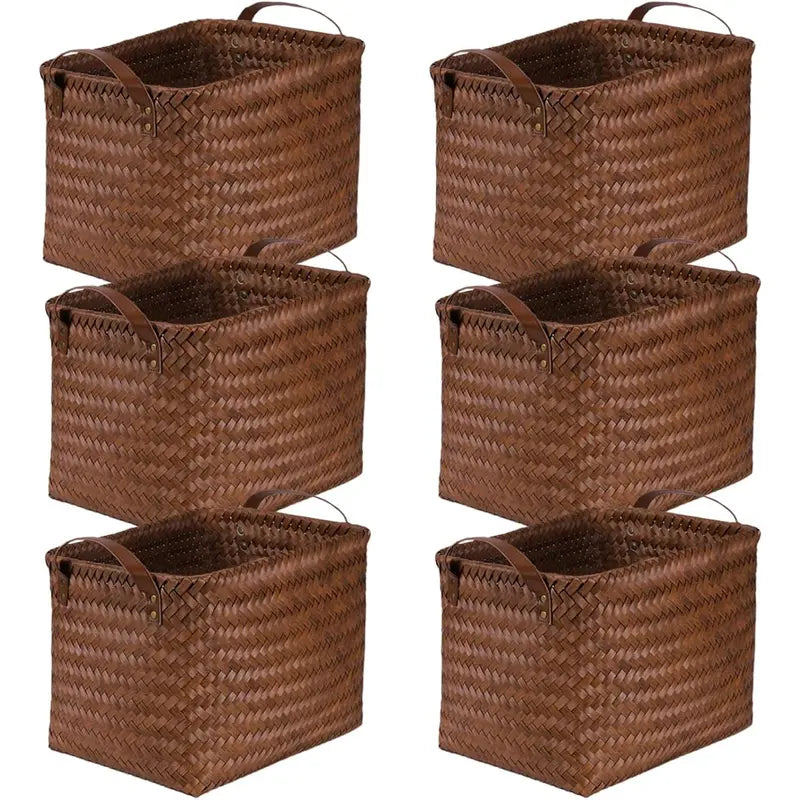 Handwoven Rattan Storage Basket