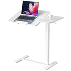 Mobile Vertical Rolling Laptop and Desktop Desk