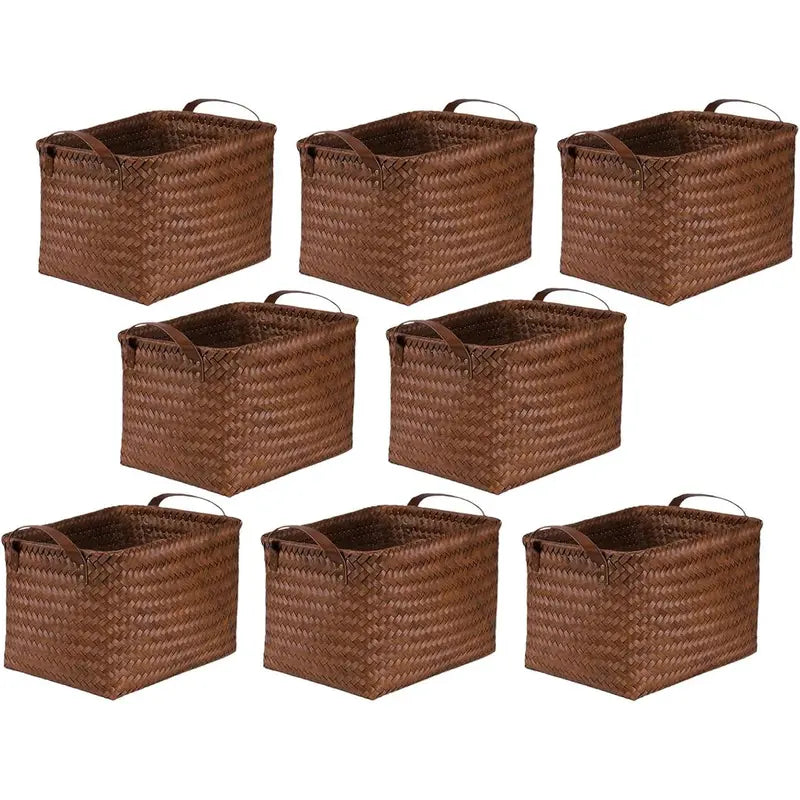 Handwoven Rattan Storage Basket