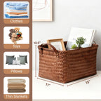Handwoven Rattan Storage Basket