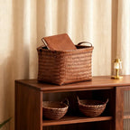 Handwoven Rattan Storage Basket