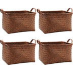 Handwoven Rattan Storage Basket