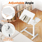 Mobile Vertical Rolling Laptop and Desktop Desk