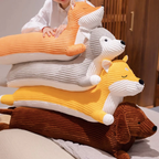 110 cm langes Hunde-Plüschtier-Kissen