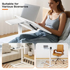 Mobile Vertical Rolling Laptop and Desktop Desk