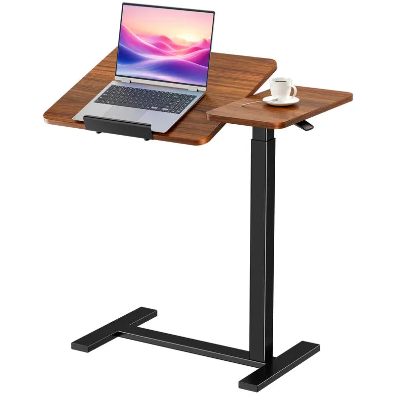 Mobile Vertical Rolling Laptop and Desktop Desk