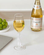 Handgeblasene Retro Wellen-Roséweingläser, 4er-Set (je $14,9)
