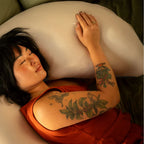 The Cooling Lyocell Crescent Pillow| Full-Body Support Pillow for Side Sleepers