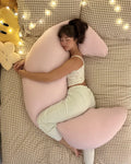 The Cooling Lyocell Crescent Pillow| Full-Body Support Pillow for Side Sleepers