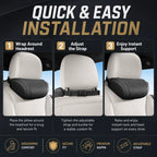 🚗💤 Relieve Driving Fatigue! Universal Memory Foam Car Headrest Neck Pillow, Ergonomic Support Auto Neck Cushion for Long Road Trips